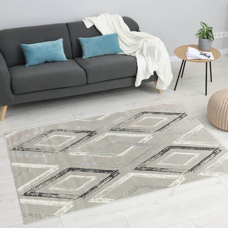 Alin Grey Square Carpet