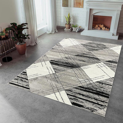 Moyo Black Puzzle Carpet